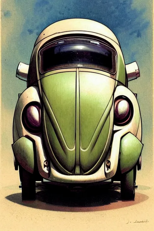 Image similar to ( ( ( ( ( 1 9 5 0 s retro future android robot fat robot scarab beetle wagon. muted colors., ) ) ) ) ) by jean - baptiste monge,!!!!!!!!!!!!!!!!!!!!!!!!!