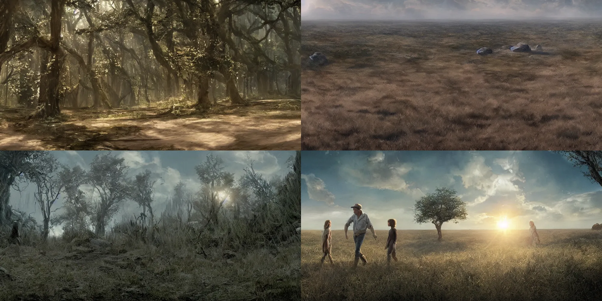 Prompt: Cinematic concept art from the new Terrence Malick film