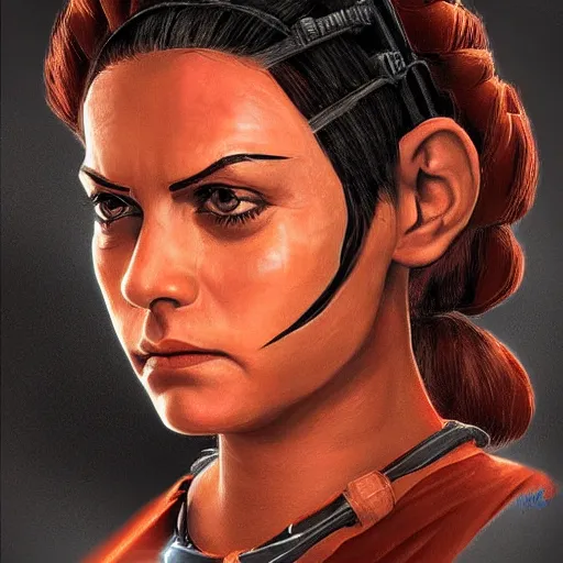 Image similar to Ashoka Tano, Star Wars character, togruta female, photo realistic, poster, highly detailed