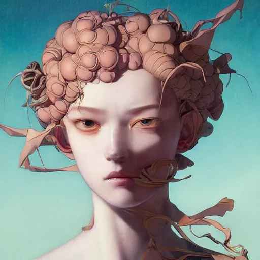 Prompt: prompt : renaissance portrait soft light painted by james jean and katsuhiro otomo and erik jones, inspired by evangeleon anime, smooth face feature, intricate oil painting, high detail illustration, sharp high detail, manga and anime 1 9 9 0