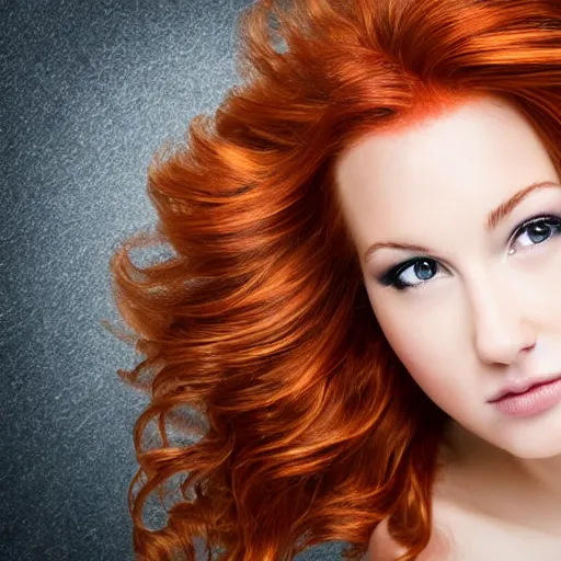 Image similar to a beautiful young woman with auburn hair