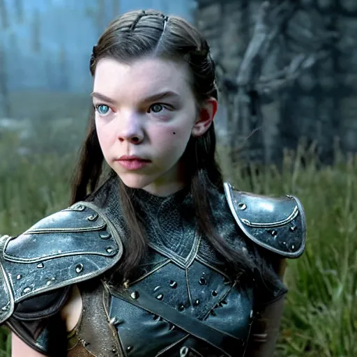 Image similar to Anya Taylor-joy as character in Skyrim