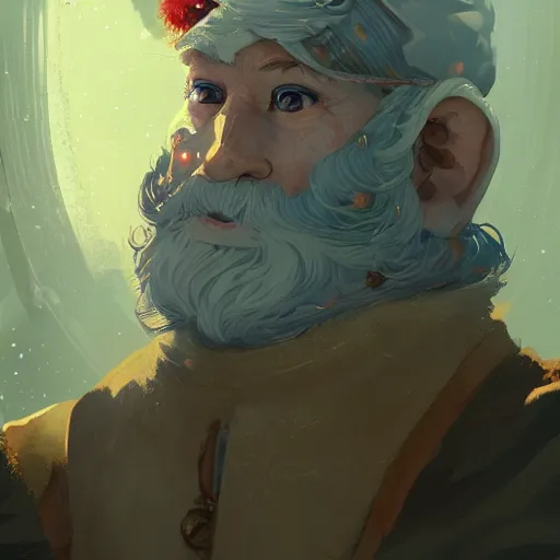 Prompt: a detailed portrait of a gnome wizard, by victo ngai and greg rutkowski, digital art, realistic painting, high quality, very detailed, fantasy, dnd, character design, trending on artstation