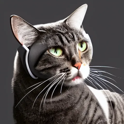 Image similar to prototype design for headphones designed to be used by cats