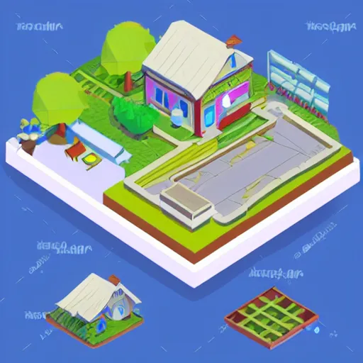 Image similar to isometric house