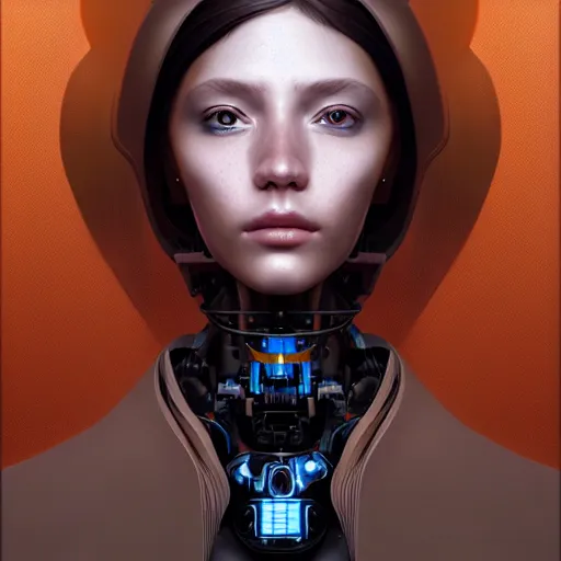 Prompt: portrait of a robotic artist, beautiful digital art, artstation cgsociety highly - detailed masterpiece