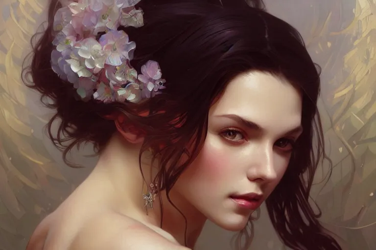 Image similar to Sensual beautiful perfect Polish woman, portrait, elegant, intricate, digital painting, artstation, concept art, smooth, sharp focus, illustration, art by artgerm and greg rutkowski and alphonse mucha