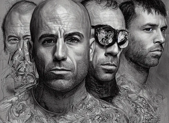 Image similar to a highly detailed beautiful portrait of joe rogan, james gurney, james jean