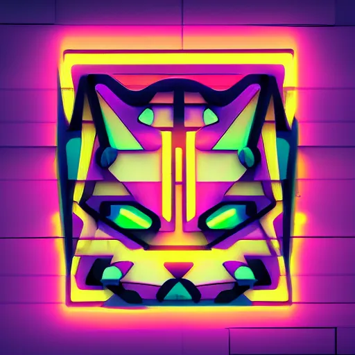Image similar to the most original and beautiful profile picture on discord, symetrical, 4 k, beautiful gorgeous digital art, trending on artstation, neon lights