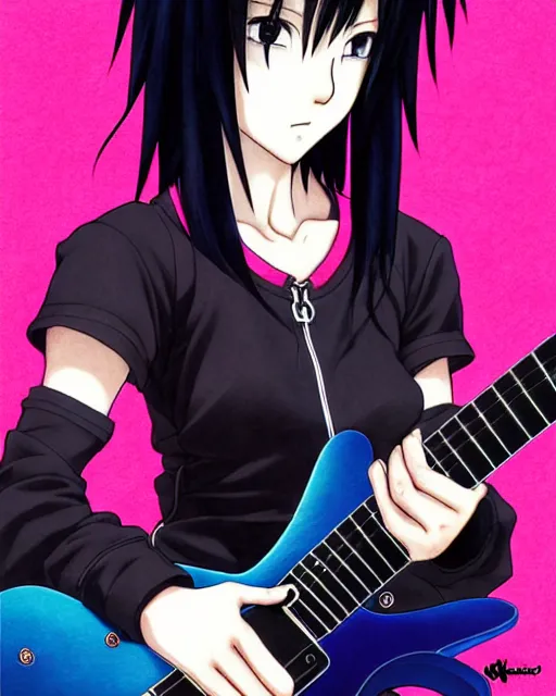 Vampiress, guitar, gothic, anime, rocker girl, HD wallpaper | Peakpx