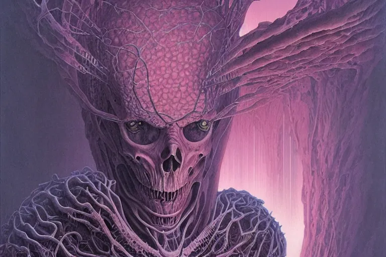 Image similar to that is not fabio fazio which can eternal lie and with strange aeons even death may die, intricate, ultra high definition, ultra detailed, symmetry, sci - fi, dark fantasy, by wayne barlowe