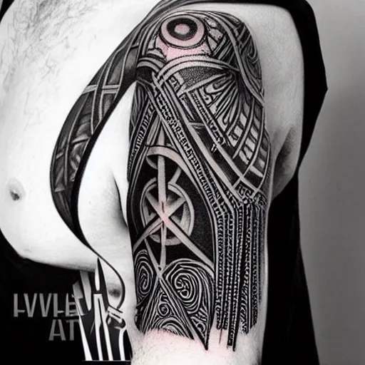 Tyr and Fenrir, Viking Mythology, Tattoo Art - Etsy