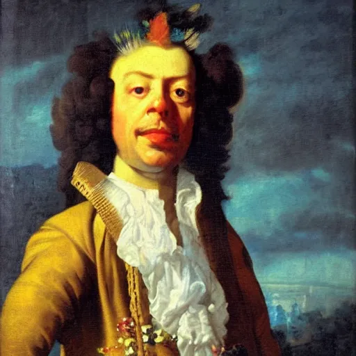 Image similar to oil on canvas portrait by hyacinths rigaud