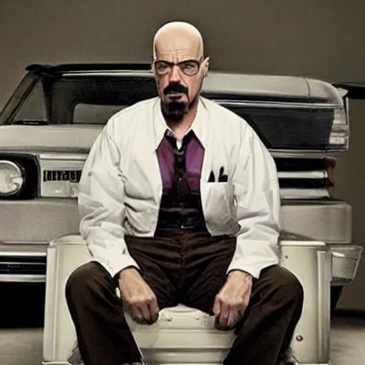 Image similar to robert downey jr as walter white