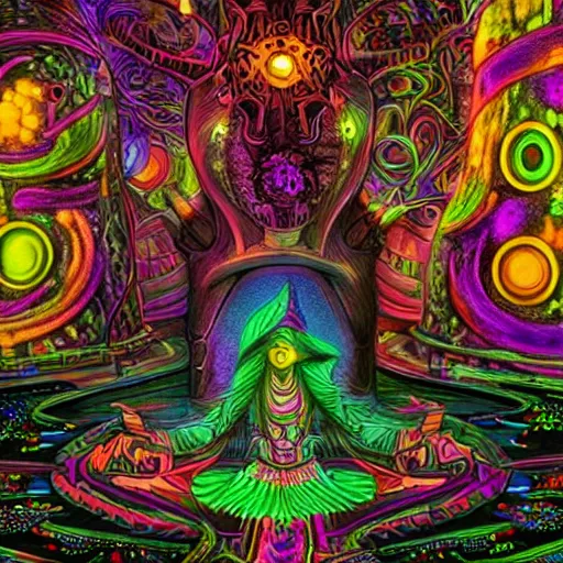 Image similar to dmt machine elves