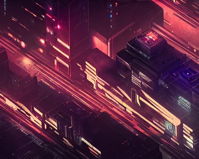 cyberpunk scifi scene of a city at night, aerial view, | Stable ...