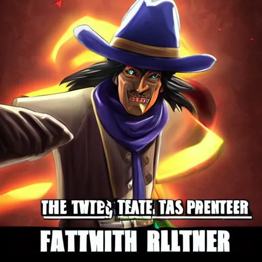 Prompt: Twisted fate as a twitch streamer