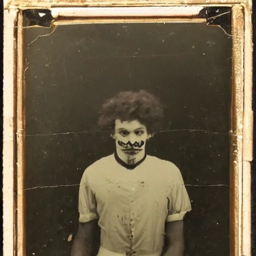 Image similar to ronald mcdonald booking photo, arrest, 1800s