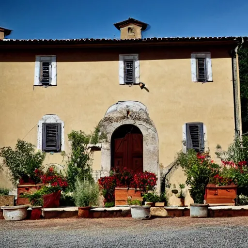 Image similar to A house in an Italian village, photography