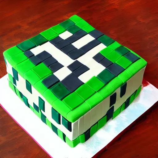 minecraft enderman cake