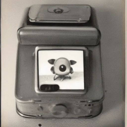 Image similar to 1 9 5 0 s polaroid picture of poliwag