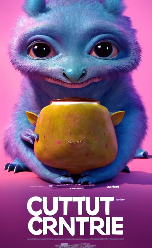 Image similar to cute, creature poster art, movie art, alluring, by lucusfilm, weta studio, 8 k, denoised