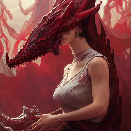 Prompt: odogaron art by WLOP and Artgerm and Greg Rutkowski and Alphonse Mucha