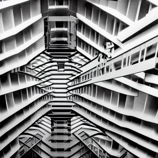 Image similar to model, hallways and stairwells, similar to relativity by m. c. escher