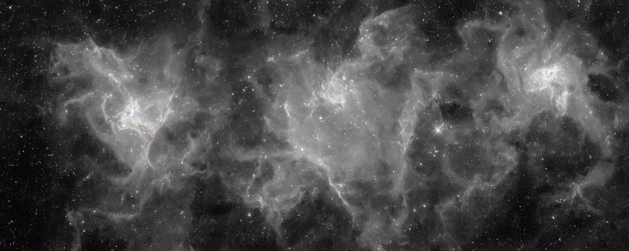 Image similar to epic space nebula, chiaroscuro