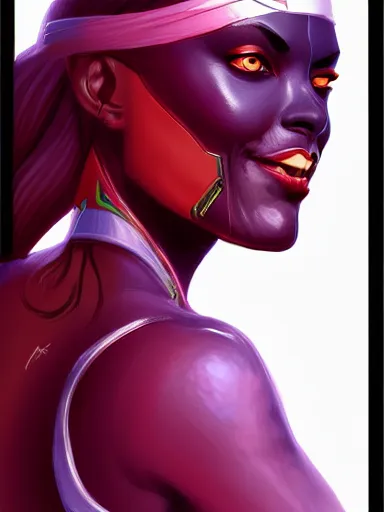 Image similar to gamora, portrait, digital painting, elegant, beautiful, highly detailed, artstation, concept art