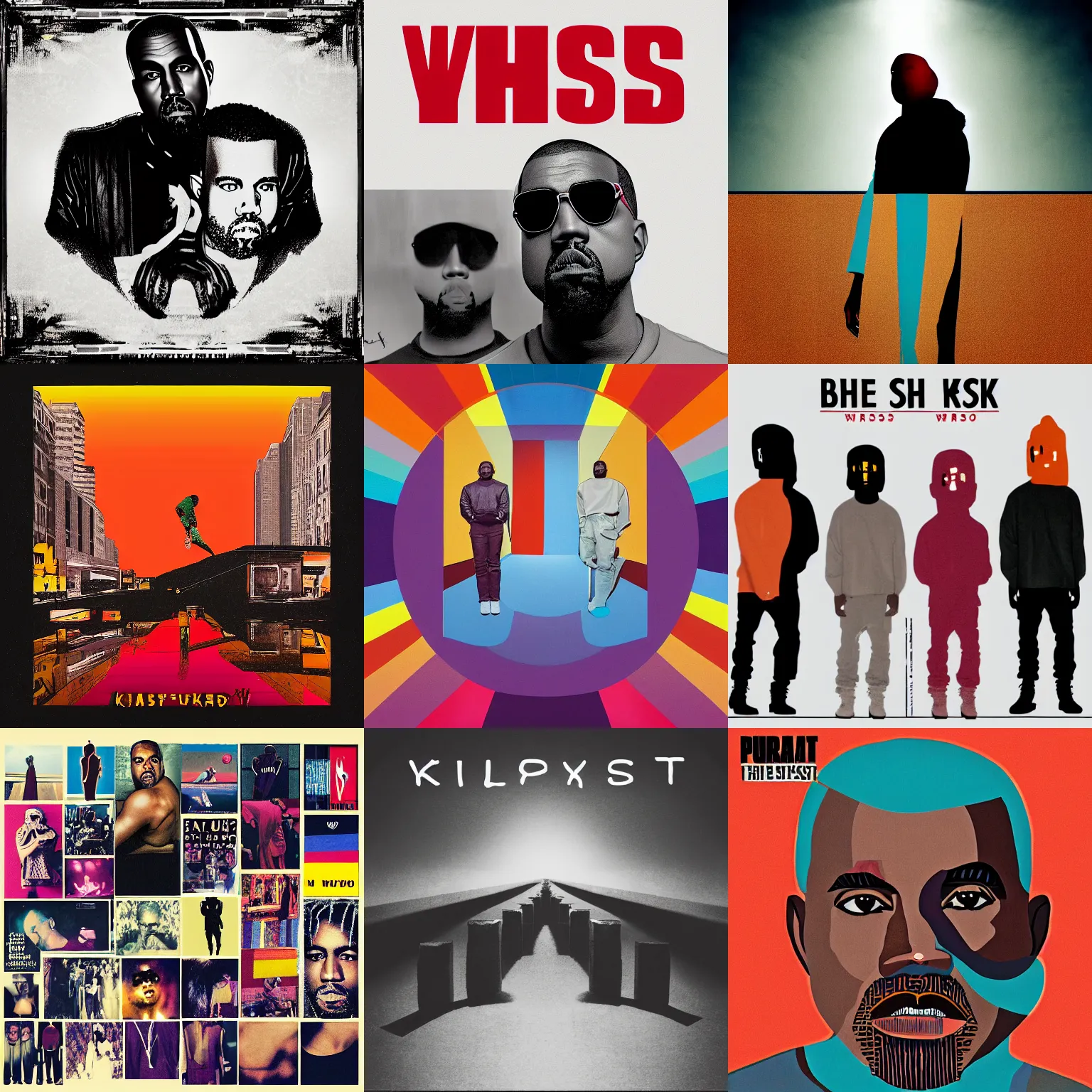 all kanye west album covers