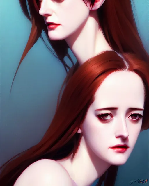 Prompt: portrait Anime as eva green girl cute-fine-face, brown-red-hair pretty face, realistic shaded Perfect face, fine details. Anime. realistic shaded lighting by Ilya Kuvshinov katsuhiro otomo WLOP Jeremy Lipkin and Giuseppe Dangelico Pino and Michael Garmash and Rob Rey