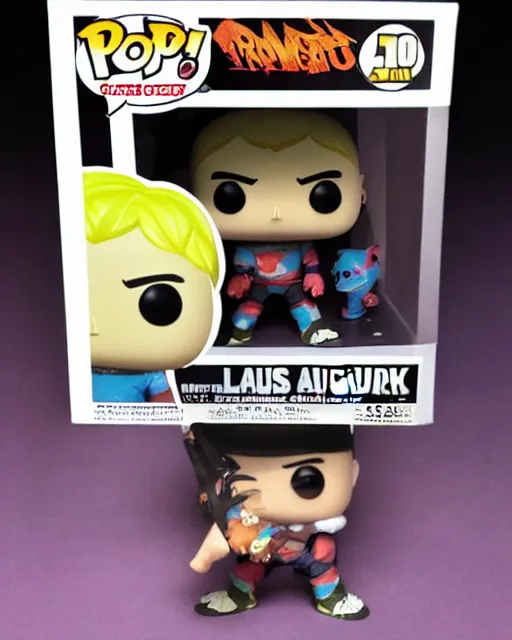 Image similar to A Luchasaurus Funko Pop. Photographic, photography