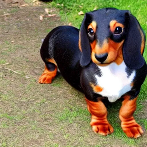 Prompt: dachshund rabbit hybrid