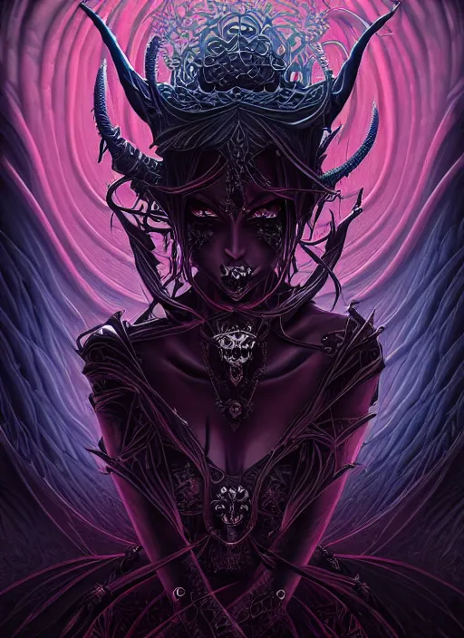 Image similar to hyper detailed ultra sharp malicious succubus, ominous gothic aesthetic, haunting, masterpiece, elegant, ornate, intricate, digital painting, concept art, smooth, sharp focus, illustration, art by melissa houpert and dan mumford, alexey egorov, felix englund, trending on artstation 8 k