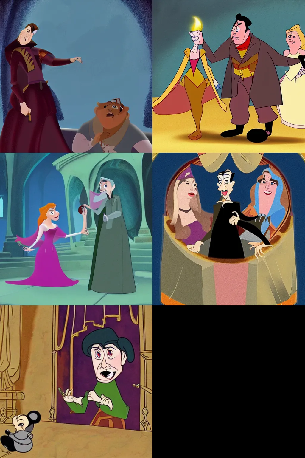 Prompt: Tragedy of Hamlet as a Disney animation