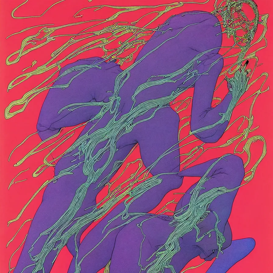 Prompt: ( ( ( ( despair ) ) ) ) by mœbius!!!!!!!!!!!!!!!!!!!!!!!!!!!, overdetailed art, colorful, artistic record jacket design