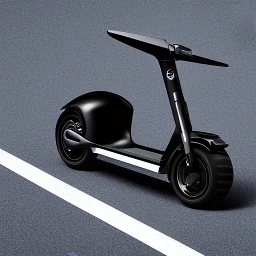 Image similar to electric scooter, futuristic, techno, cyberpunk, product design, render, concept, fun, swag