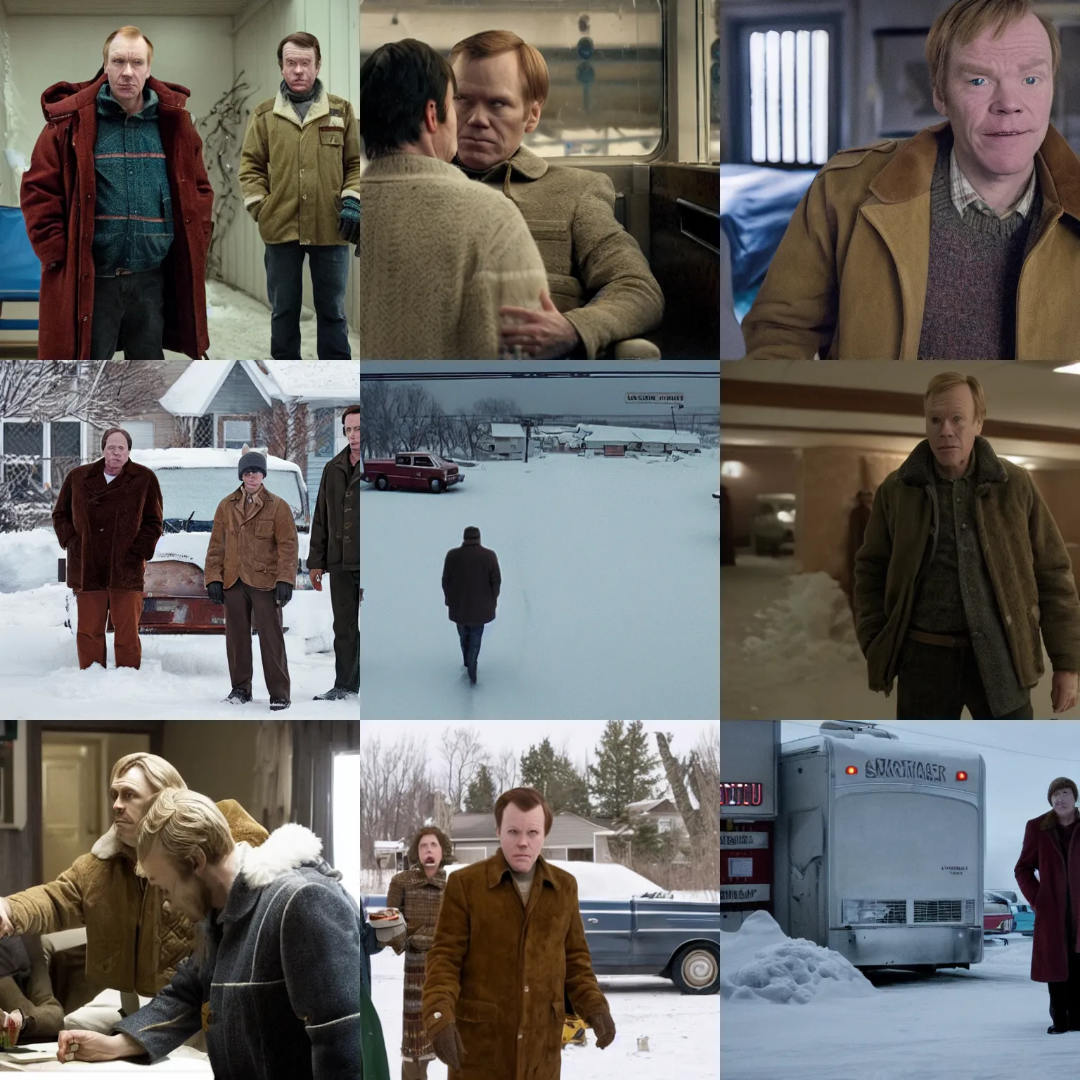 Prompt: a scene from fargo ( tv show )