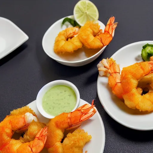 Image similar to tiled design tempura shrimp