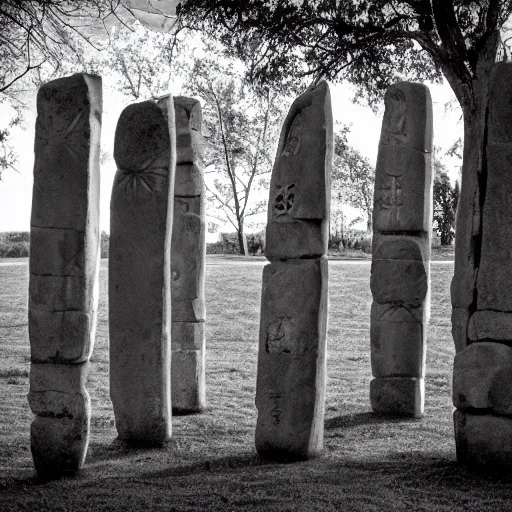 Image similar to game of go played with megaliths, photography