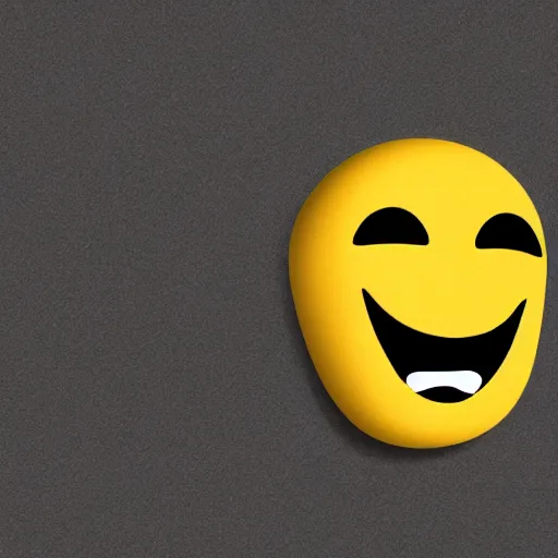 Image similar to a scary and terrifying emoji