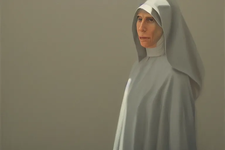 Image similar to nun portrait artwork by tim eitel