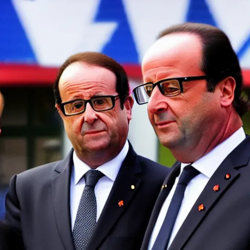 Image similar to François hollande is a super saiyan, by easo andrews