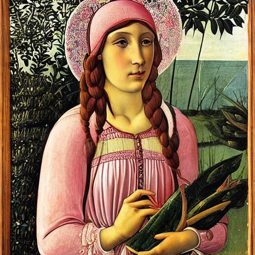 Prompt: art by sandro botticelli, cicely mary barker