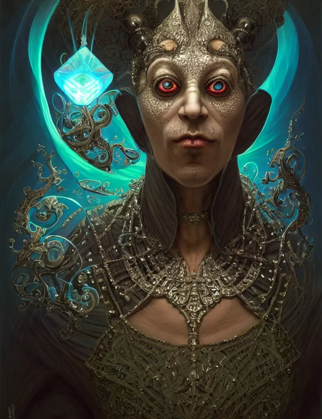 Prompt: front shot of a court jester character, hyperdimensional, bioluminescent hypercubes, dark holography!!!, (((intricate))), elegant, highly detailed, centered, (((artstation, concept art, smooth, sharp focus, artgerm, Tomasz Alen Kopera, Peter Mohrbacher, donato giancola, Joseph Christian Leyendecker, WLOP, Boris Vallejo))), mugshot!!!!!, ugly!!!!!!, octane render, nvidia raytracing demo, octane render, nvidia raytracing demo, octane render, nvidia raytracing demo, grainy, muted, 8K, digitalblasphemy