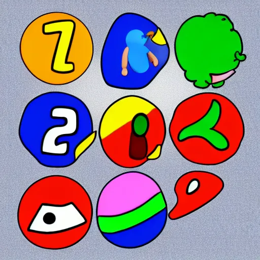 Image similar to 2d flat fun simple game character