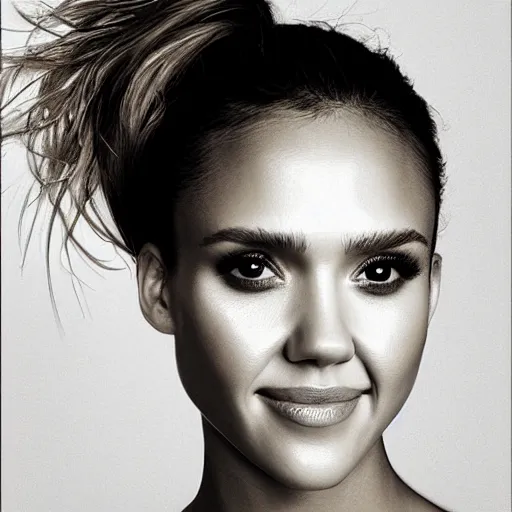 Image similar to a portret of Jessica alba, by Seveso, Alberto