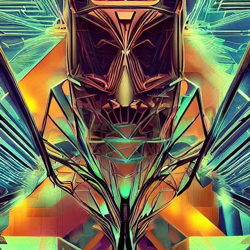 Image similar to Technological Anguish, wetcore, cyberpunk, Art-deco, digital art