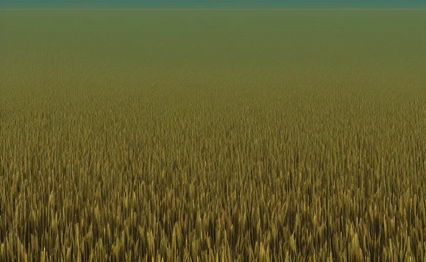 Prompt: black slush flying through a wheat-field, dusk, sunrise, 2003 still from pixar, 4k